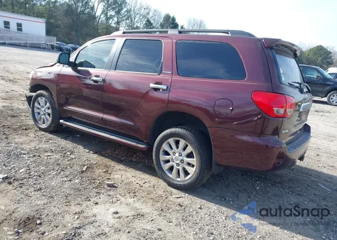 2008 Toyota Sequoia Platinum 5.7L V8 из США, поврежденный, VIN 5TDBY67A98S020484